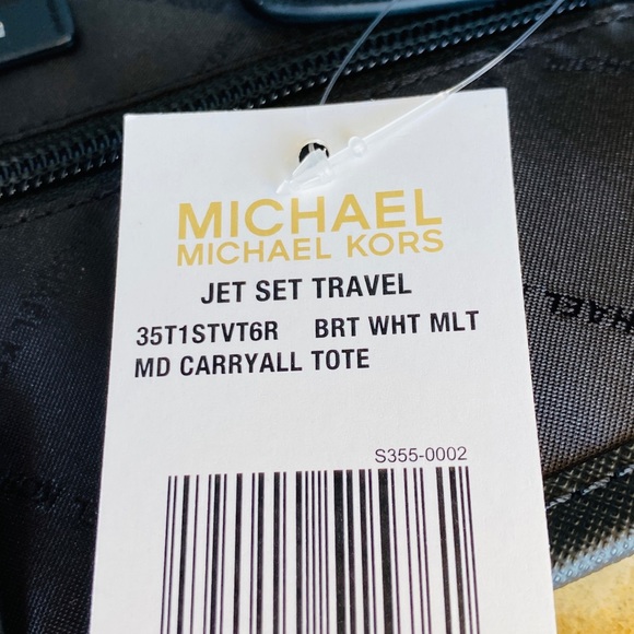 Michael Kors jet set MK Graphic logo handbag Signature tote &wallet NWT - Picture 6 of 11